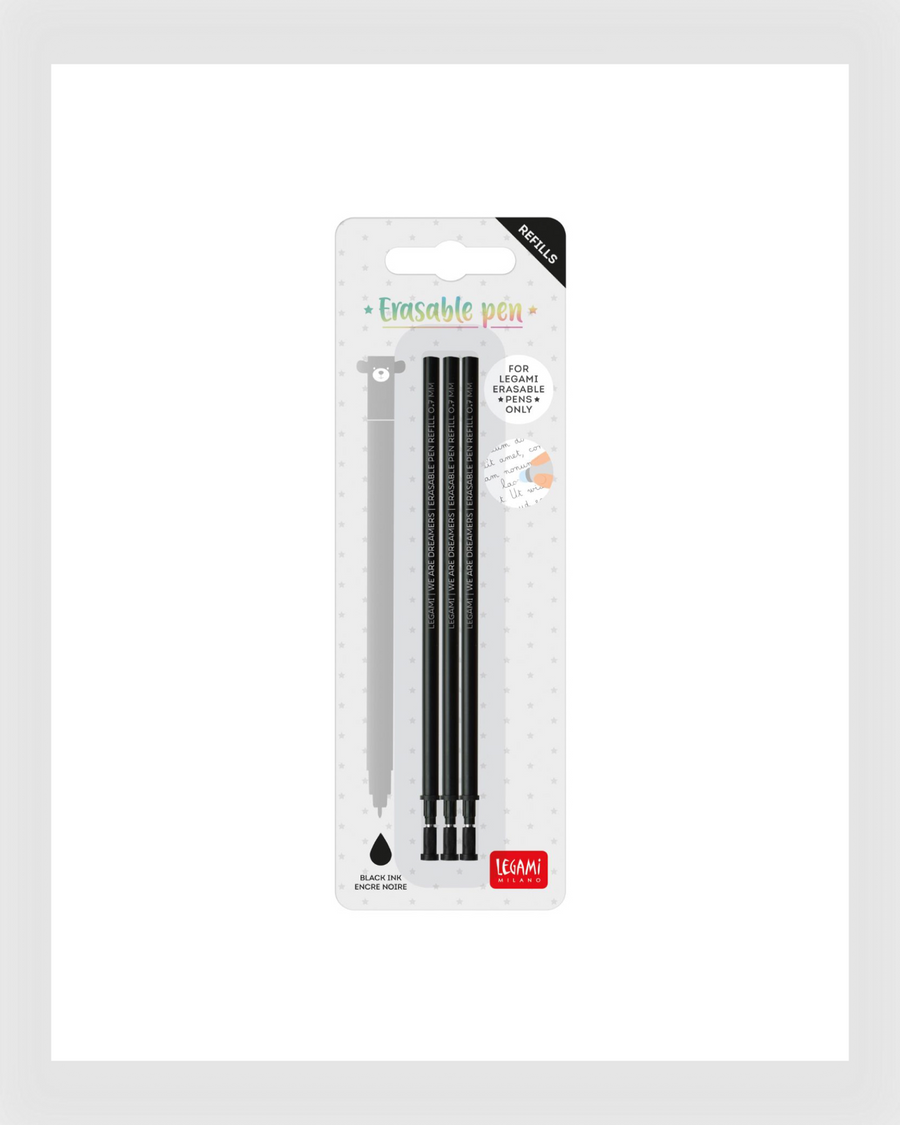 Legami Ersatzmine für löschbaren Gelstift Schwarz