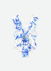 Angels Face Swimsuit Blue Flower