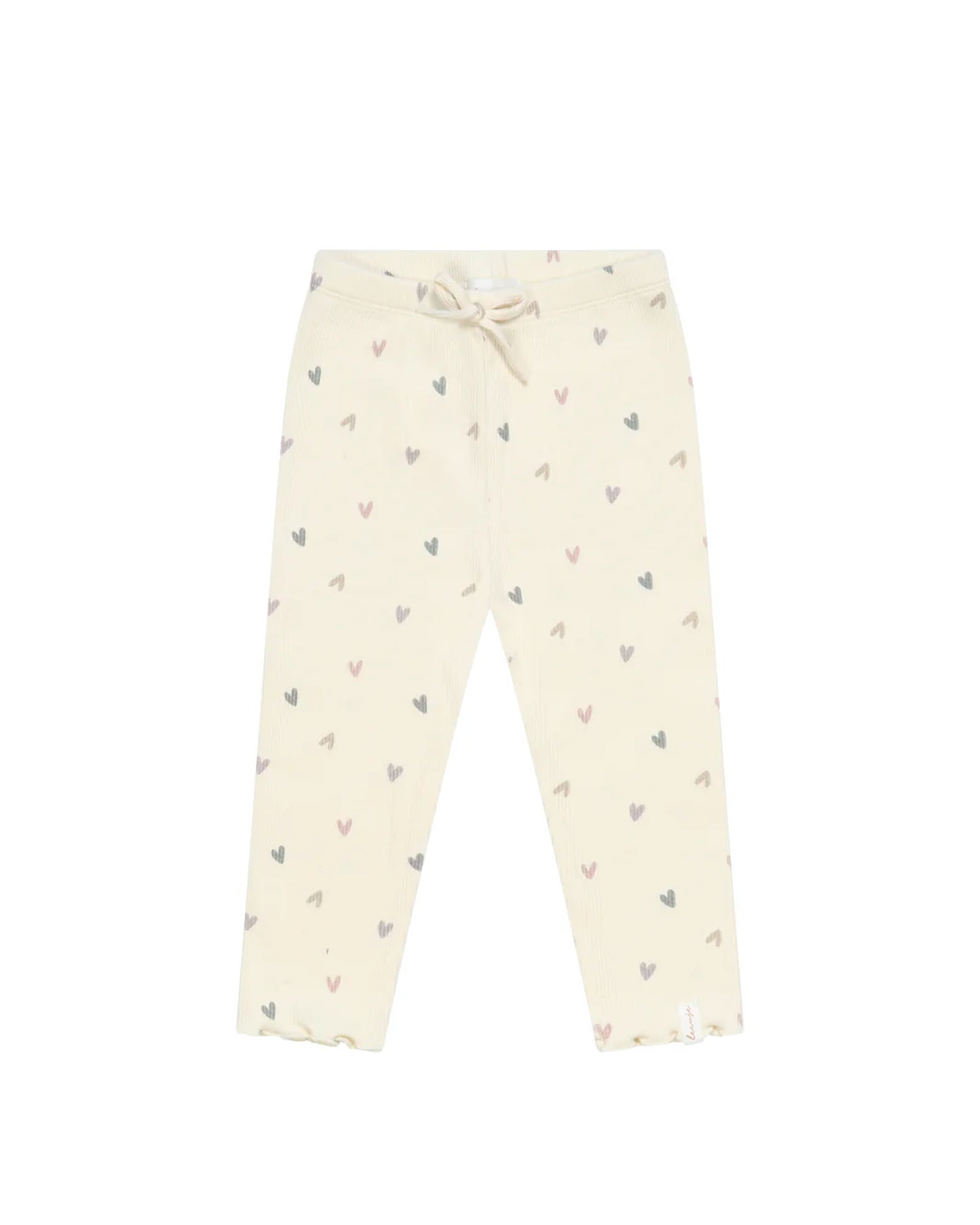 Leevje - LEGGINGS 'HEARTS' MIT SCHLEIFE AUS BIO-BAUMWOLLE