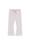 Leevje - SCHLAG-LEGGINGS 'LAVENDER FLOWERS' MIT SCHLEIFE AUS BIO-BAUMWOLLE