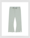 Leevje - SCHLAG-LEGGINGS 'SOFT GREEN' MIT SCHLEIFE AUS BIO-BAUMWOLLE