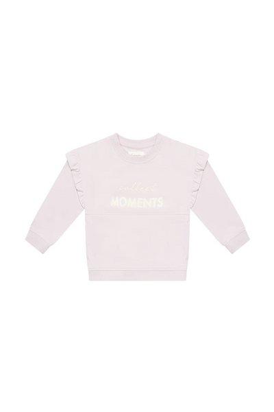 Leevje - OVERSIZED SWEATSHIRT 'COLLECT MOMENTS' MIT BAUCHTASCHE