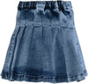 BlueEffect Girls Pleated Jean Skirt