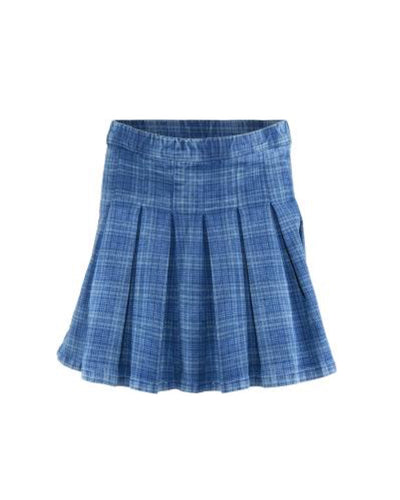 BlueEffect Girls Pleated Jean Skirt