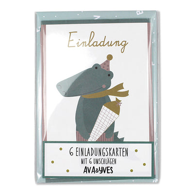 Ava & Yves Einladungskarten - Endlich Schulkind