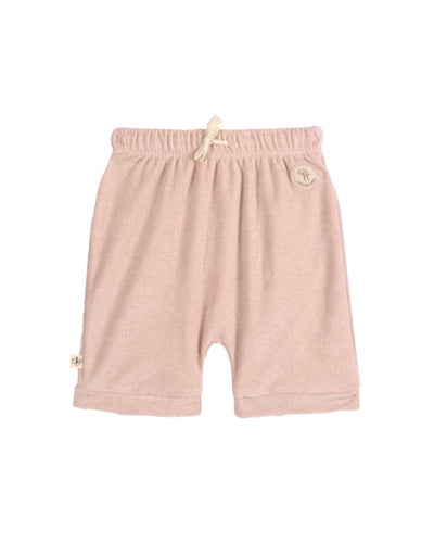 Lässig Frottee Shorts Kinder - Powder Pink, Rosa