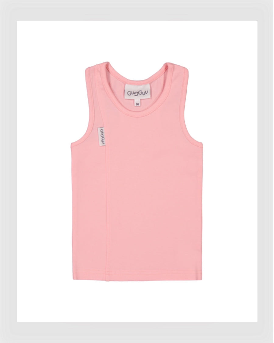 Gugguu Tank Top Pink Chiffon