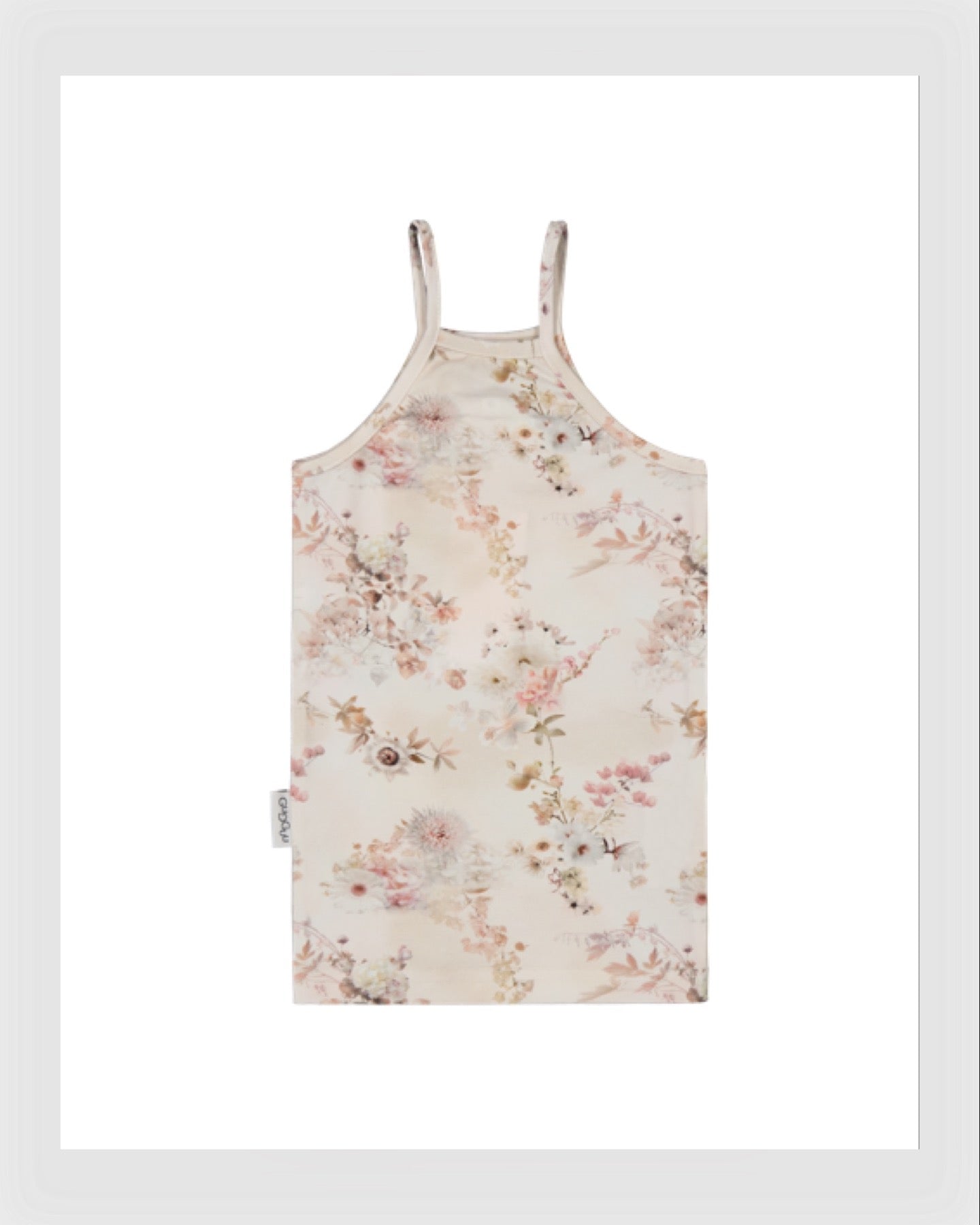 Gugguu Print Spaghetti Top Joy Flowers