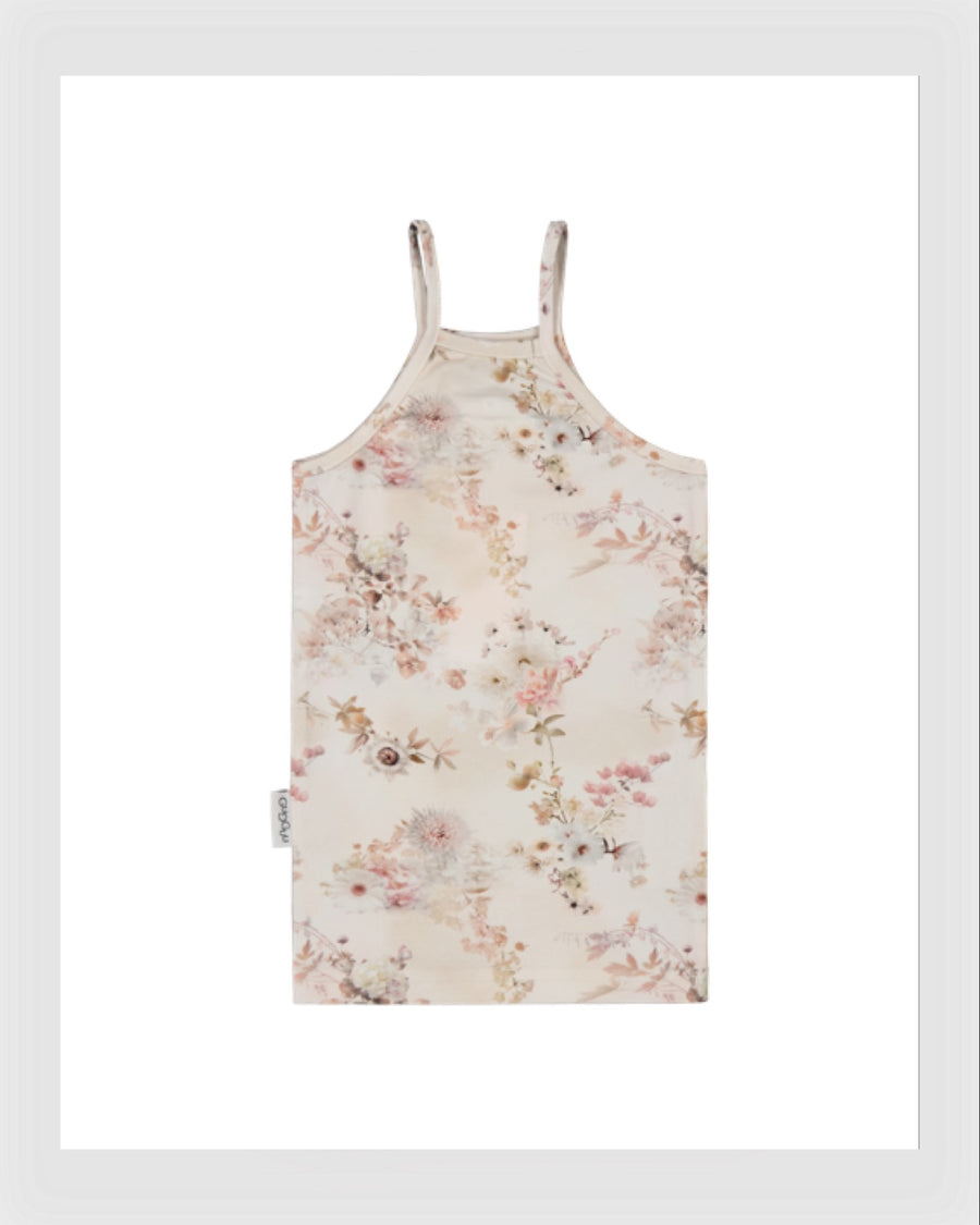 Gugguu Print Spaghetti Top Joy Flowers