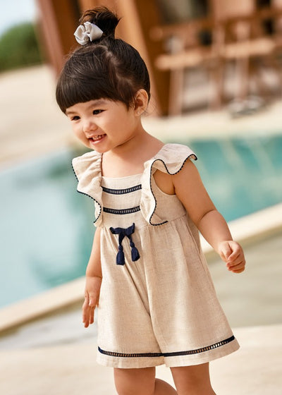 Mayoral Sommer Jumpsuit mit Leinenanteil für Babys