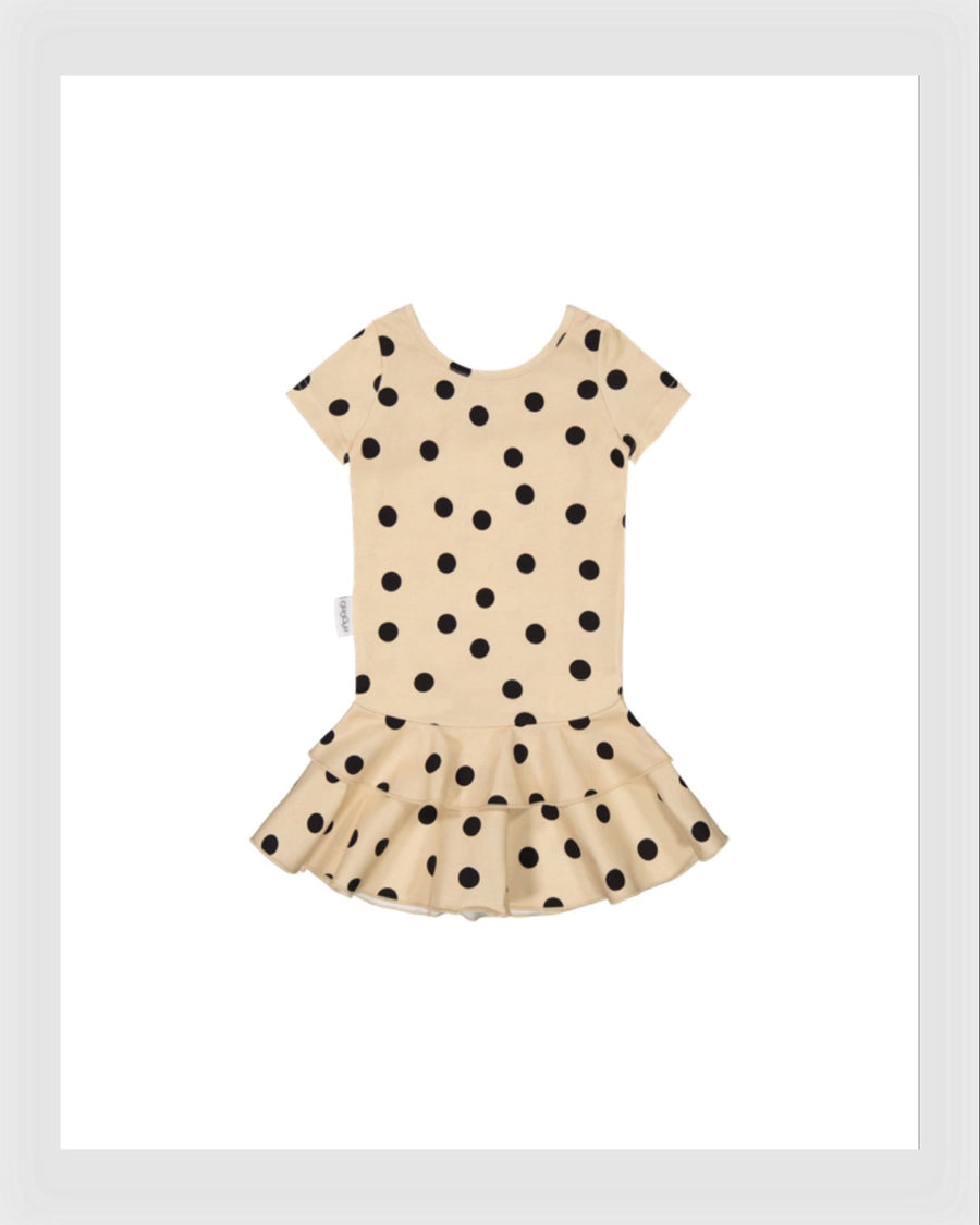 Gugguu Print Frilla T-shirt Dress Dots